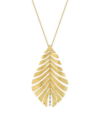 Hueb Women's Bahia 18K Yellow Gold & Diamond Pendant Necklace
