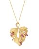 Hueb Women's Bahia 18K Yellow Gold, Pink Garnet & 0.38 TCW Diamond Pendant Necklace - 3