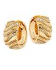 Hueb Women's Dunas 18K Yellow Gold & 0.80 TCW Diamond Wide Hoop Earrings - 5