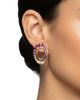 Hueb Women's Dunas 18K Yellow Gold, Pink Garnet & 0.51 TCW Diamond Front-Facing Hoop Earrings - 2
