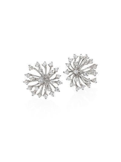 Hueb Women's Luminus 18K White Gold & Diamond Earrings