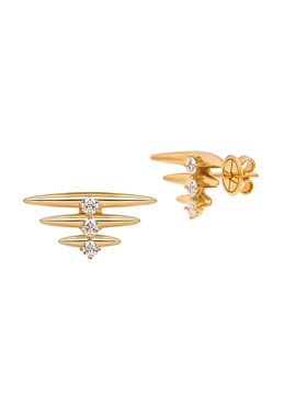 Hueb Women's Tribal 18K Yellow Gold & Diamond Earrings