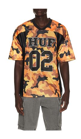 HUF HUF Camo Football Jersey Tee