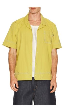 HUF HUF Pinstripe Embroidered Resort Shirt