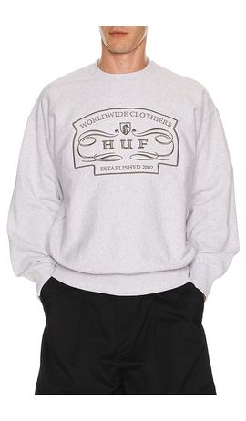 HUF HUF Worldwide Clothiers Crewneck Sweatshirt