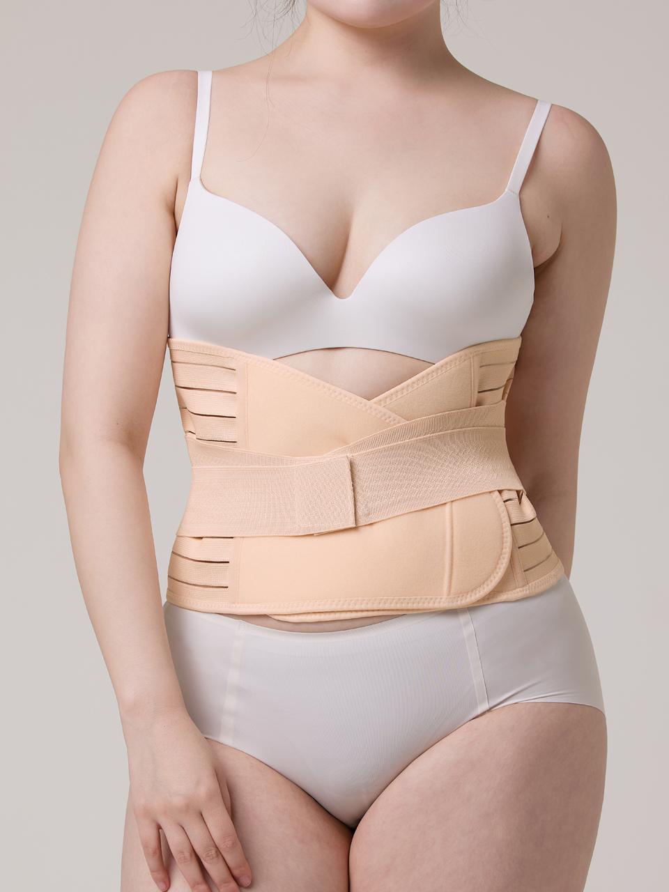 HUGDAY Double Band Waist Trainer Shapewear