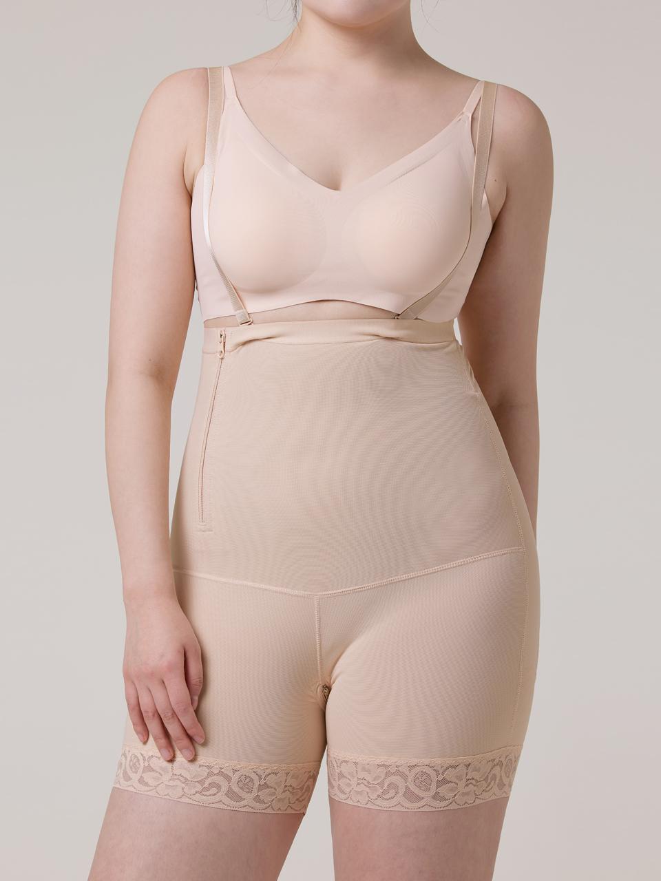 HUGDAY Mesh Strap Square Shaper Panties
