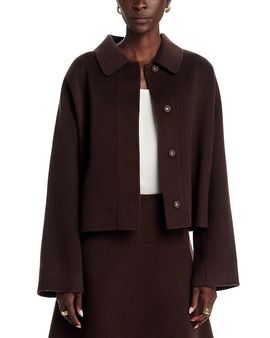 Hugo Boss Hugo Boss Cafeta Collared Wool and Lyocell Coat
