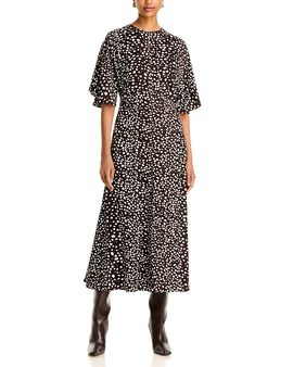 Hugo Boss Hugo Boss Donazati Flutter Sleeve Midi Dress