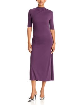 Hugo Boss Hugo Boss Eylais Stand Collar Midi Dress