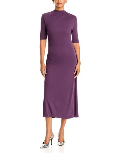 Hugo Boss Hugo Boss Eylais Stand Collar Midi Dress
