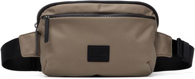 Hugo Hugo Beige Canvas Belt Bag