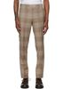 Hugo Hugo Beige Extra-Slim-Fit Virgin Wool Trousers - 1