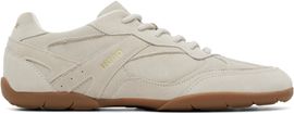 Hugo Hugo Beige Faux-Suede Sneakers