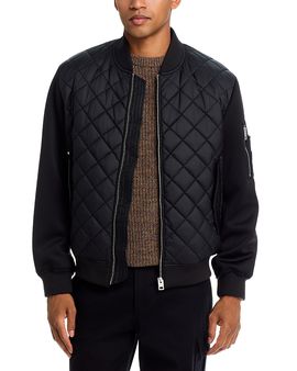 Hugo Hugo Bilaro Quilted Zip Bomber Jacket