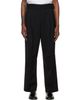 Hugo Hugo Black Adjustable Waistband Wool Formal Trousers - 1