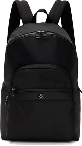 Hugo Hugo Black Bonded Logo Backpack