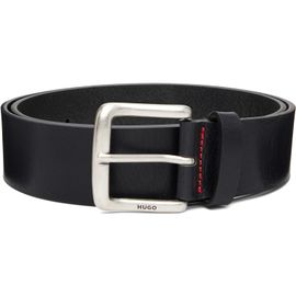 Hugo Hugo Black Buffalo Leather Pin-Buckle Belt