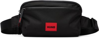 Hugo Hugo Black Canvas Belt Bag