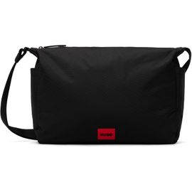 Hugo Hugo Black Canvas Messenger Bag