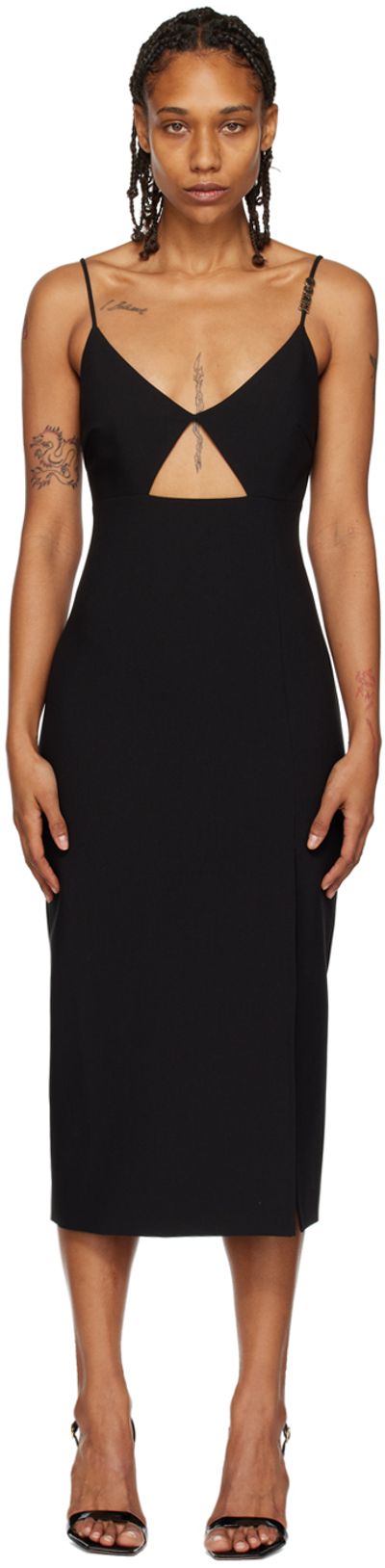 Hugo Hugo Black Cutout Midi Dress