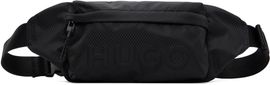 Hugo Hugo Black Embossed-Logo Belt Bag