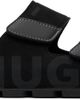 Hugo Hugo Black Faux-Suede Logo Detailing Sandals - 1