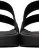 Hugo Hugo Black Faux-Suede Logo Detailing Sandals - 2