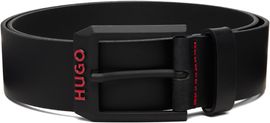 Hugo Hugo Black Italian Leather Belt