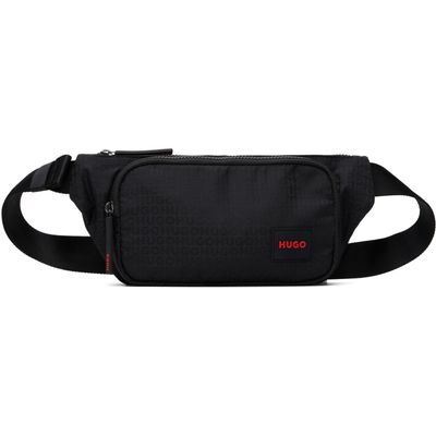 Hugo Hugo Black Jacquard Fanny Pack