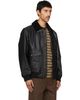 Hugo Hugo Black Leather Aviator Jacket - 2