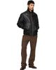 Hugo Hugo Black Leather Aviator Jacket - 4