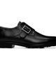Hugo Hugo Black Leather Brogue Details Monkstraps - 1