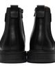 Hugo Hugo Black Leather Logo Trim Boots - 2