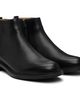 Hugo Hugo Black Leather Logo Trim Boots - 4