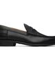 Hugo Hugo Black Leather Penny Trim Loafers - 1