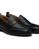 Hugo Hugo Black Leather Penny Trim Loafers - 4