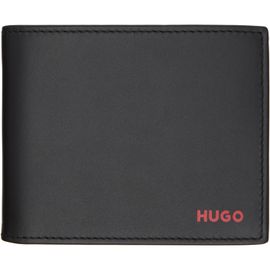 Hugo Hugo Black Leather Trifold Wallet