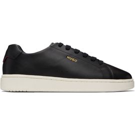 Hugo Hugo Black Logo Nappa Leather Sneakers