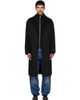 Hugo Hugo Black Melton Long Coat - 1