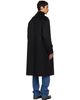 Hugo Hugo Black Melton Long Coat - 3