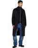 Hugo Hugo Black Melton Long Coat - 4