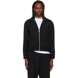 Hugo Hugo Black Modern-Fit Performance-Stretch Canvas Jacket