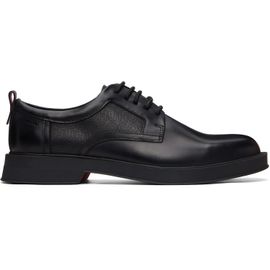 Hugo Hugo Black Perforated Monograms Leather Derbys