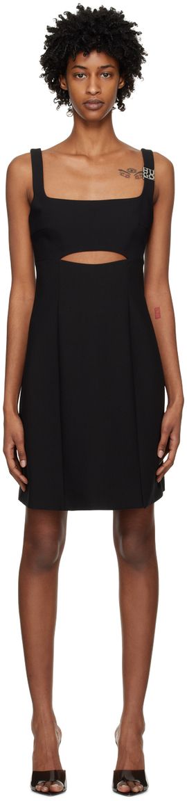 Hugo Hugo Black Slim-Fit Minidress