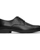 Hugo Hugo Black Smooth Leather Embossed Logo Derbys - 1