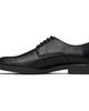 Hugo Hugo Black Smooth Leather Embossed Logo Derbys - 3