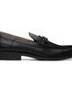 Hugo Hugo Black Stacked-Logo Bit Loafers - 1