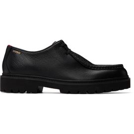 Hugo Hugo Black Tumbled Leather Derbys