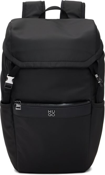 Hugo Hugo Black Twill Backpack